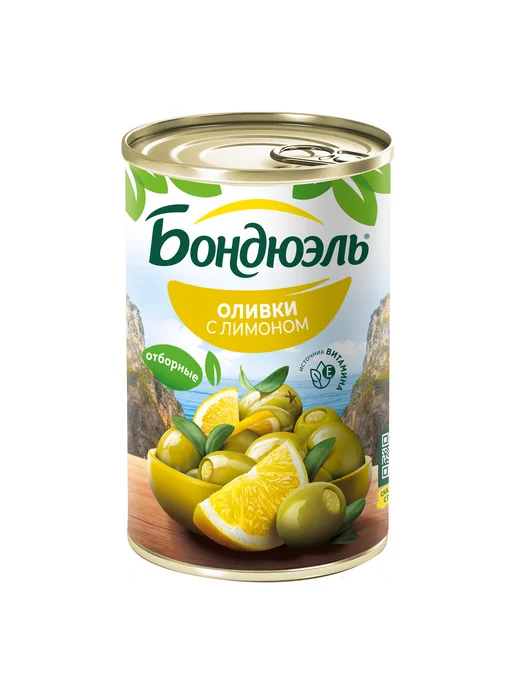 Оливки с лимоном, 314мл